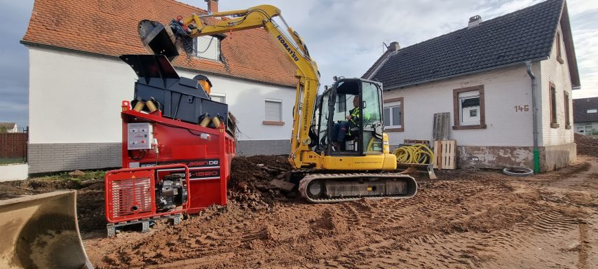 Siebanlage Bauschutt Bauschuttaufbereitung Bauschutt sortieren Bauschutt Siebtechnik Bauschutt Siebmaschine Bauschutt Fraktionen trennen Bau