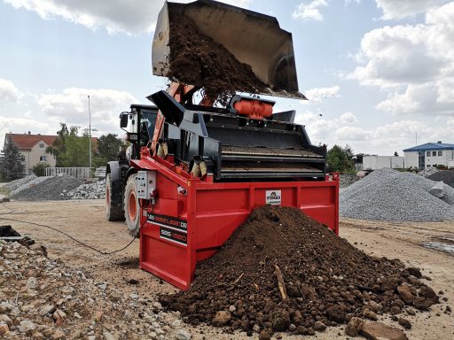 Siebanlage Erde Erdaufbereitung Erde sortieren Erde Siebtechnik Sieben von Erde Erdfraktionen trennen Erdklassifizierung Erde Filtration Sie