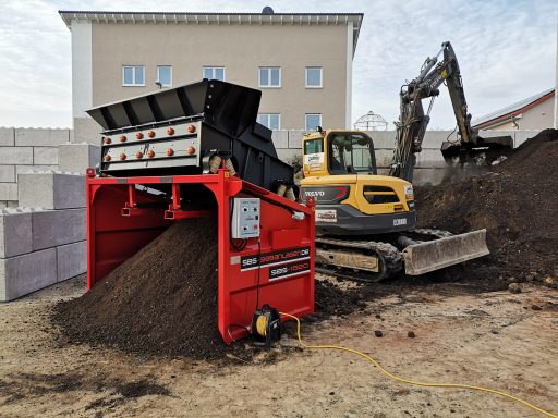 Bodenrecycling Erde sortieren Mutterbodensieb Siebgeräte für Erde Bodenfilteranlage Mutterbodenklassifikation Siebverfahren für Mutterboden