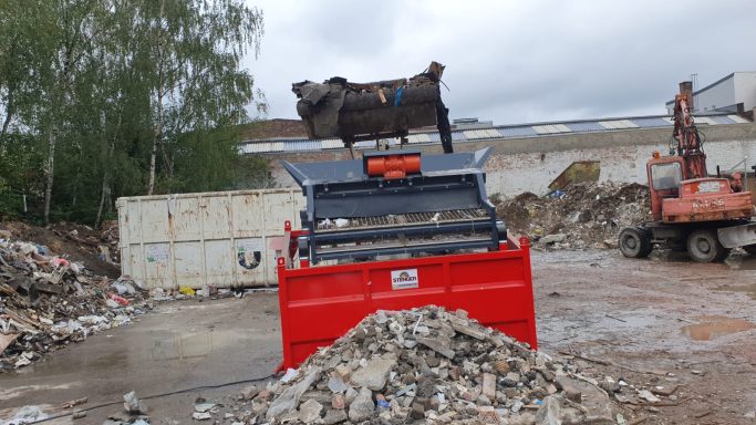 Siebanlage Bauschutt Bauschuttaufbereitung Bauschutt sortieren Bauschutt Siebtechnik Bauschutt Siebmaschine Bauschutt Fraktionen trennen Bau