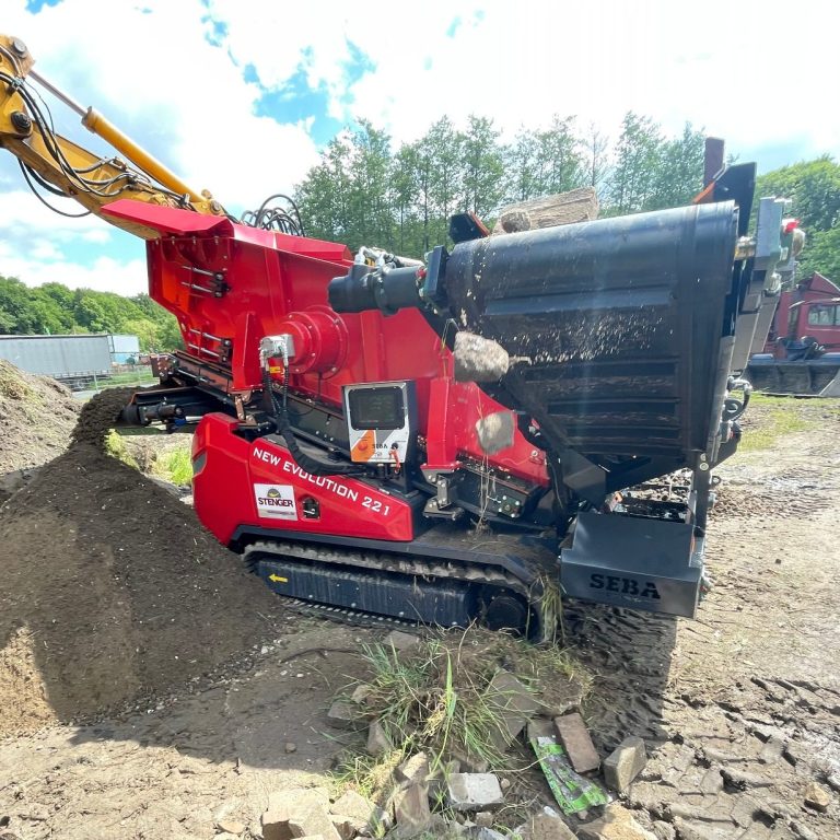 Raupenmobile Siebanlage 3 Fraktionen