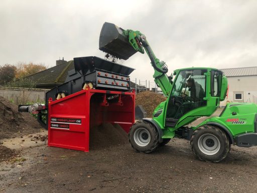 Siebanlage Mutterboden Boden Siebmaschine Erde Siebanlage Mutterbodenaufbereitung Siebtechnik Boden Bodenrecycling Erde sortieren Mutterbode